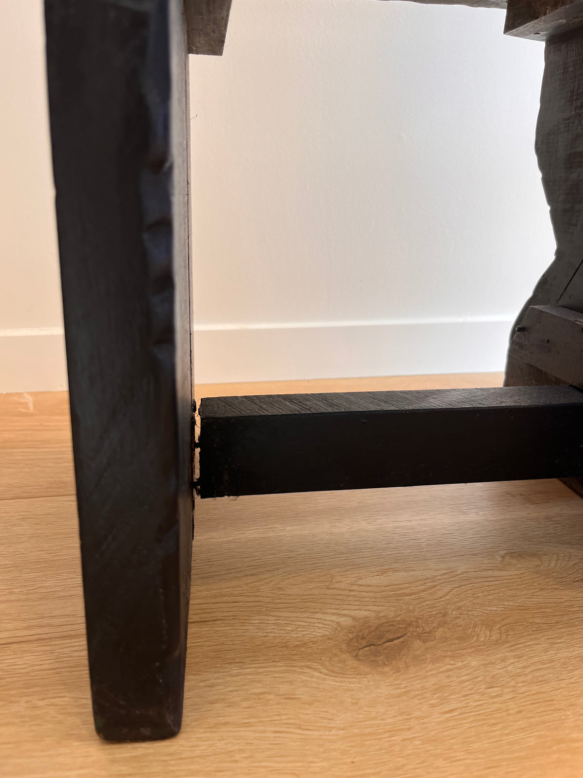 Tall Arts and Crafts Decorative Black Chair