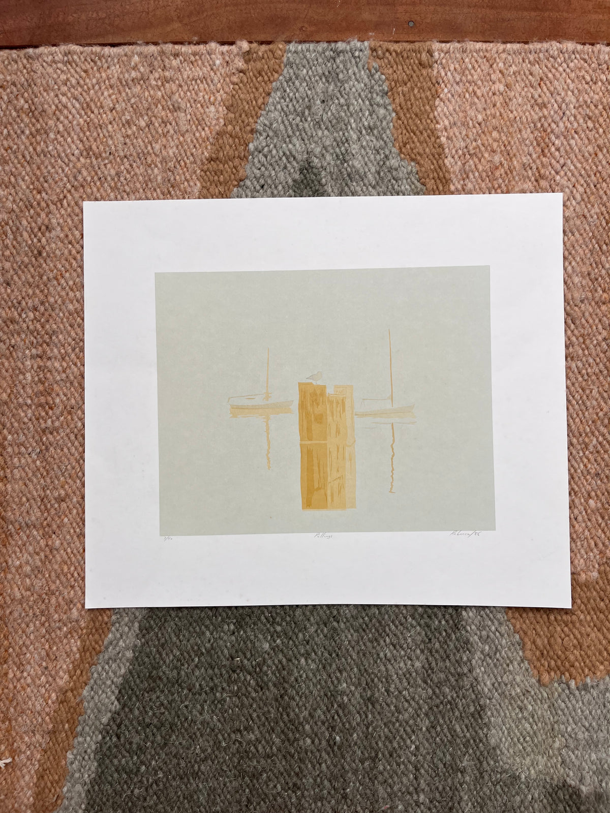 “Pillings” by Rebecca Dawson silk screen print
