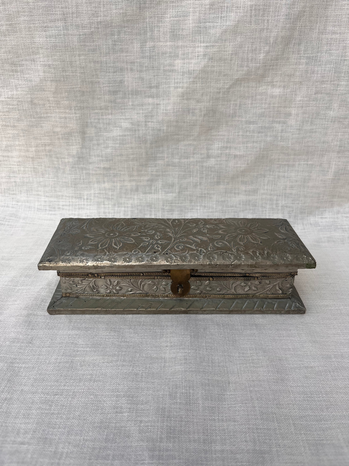 Embossed jewellery box