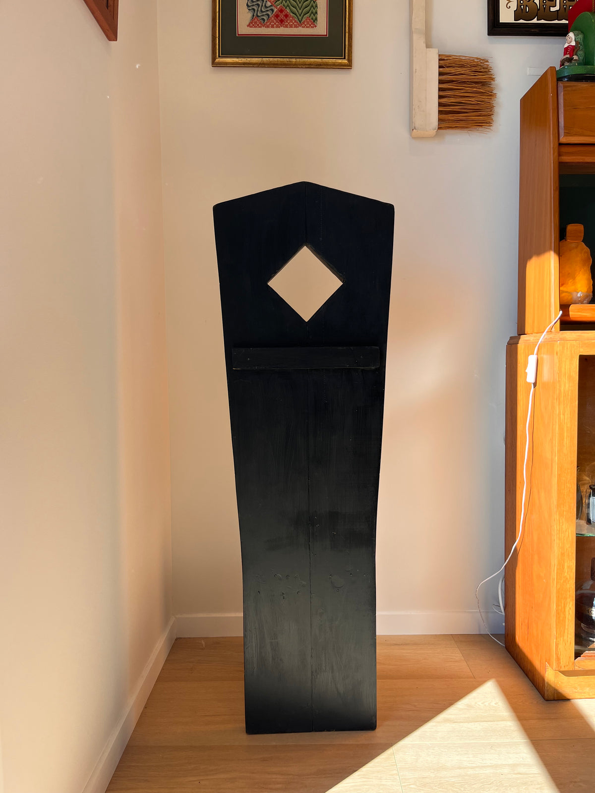 Tall Arts and Crafts Decorative Black Chair