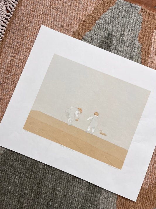 “Foggy Recollections” by Rebecca Dawson silk screen print