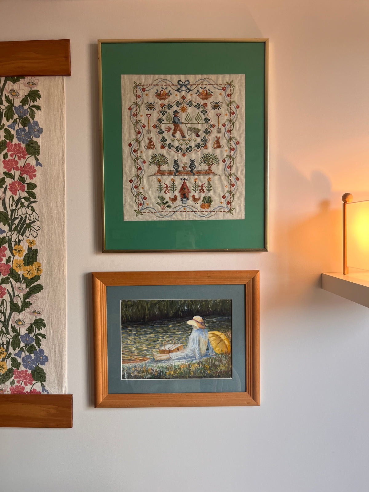 Vintage gardener needle point