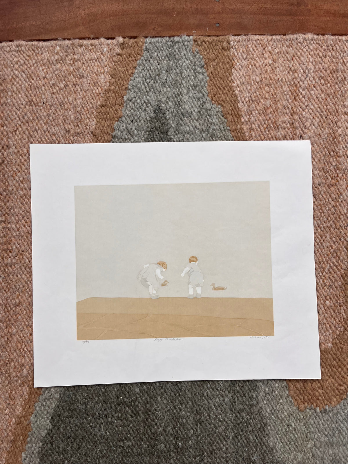 “Foggy Recollections” by Rebecca Dawson silk screen print