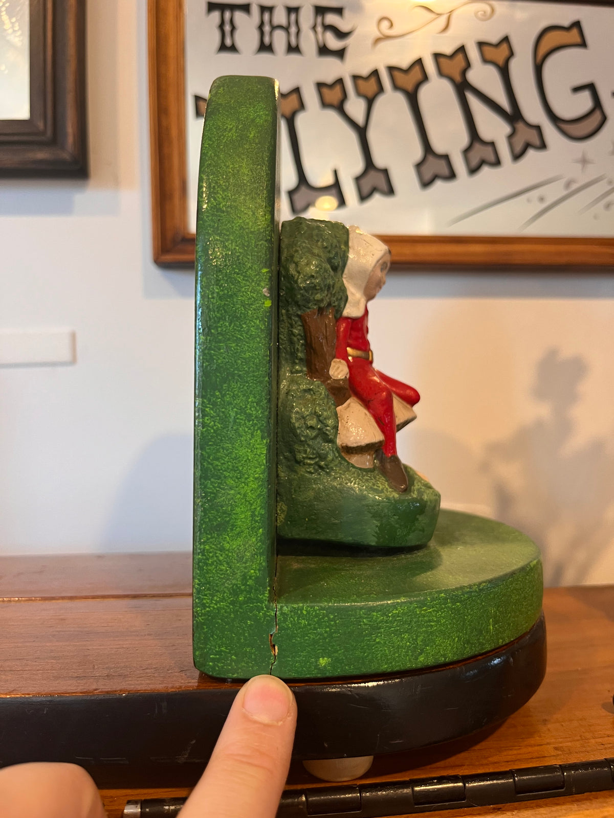 Vintage Pixie Boys Sliding Book Ends