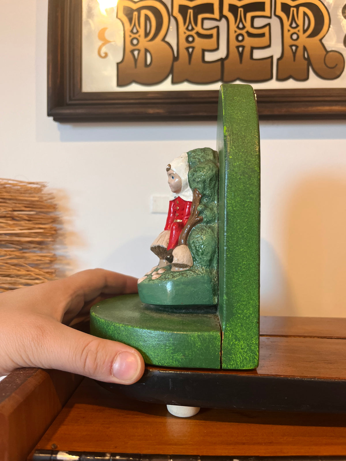 Vintage Pixie Boys Sliding Book Ends