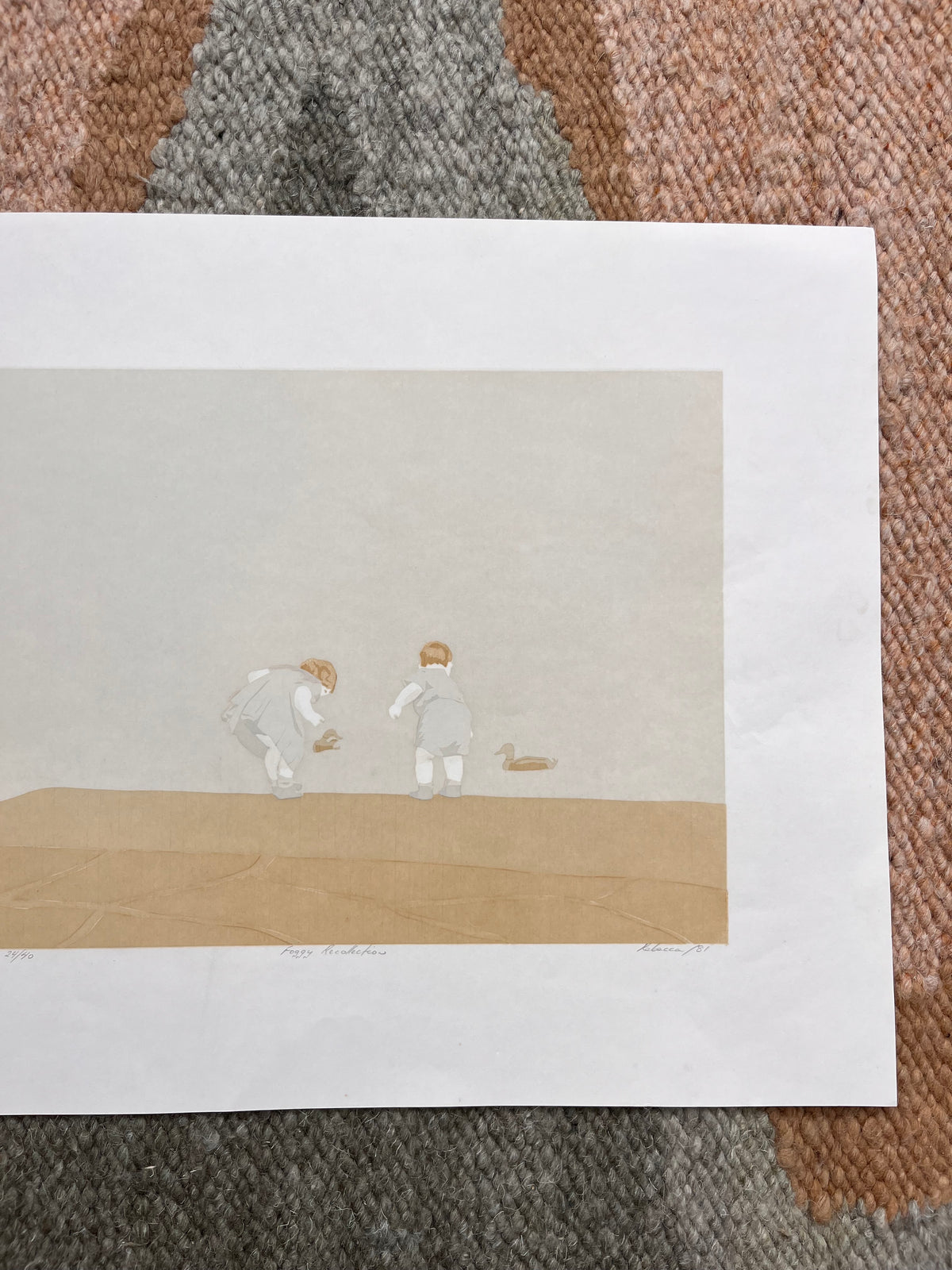“Foggy Recollections” by Rebecca Dawson silk screen print