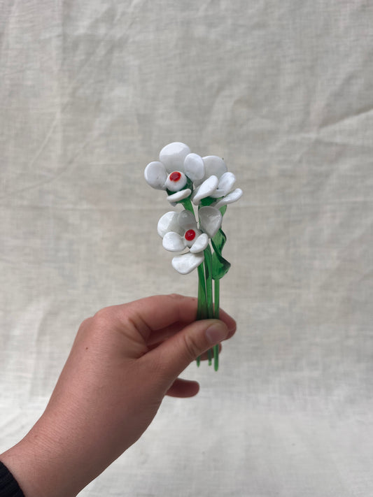 Art glass flower stems