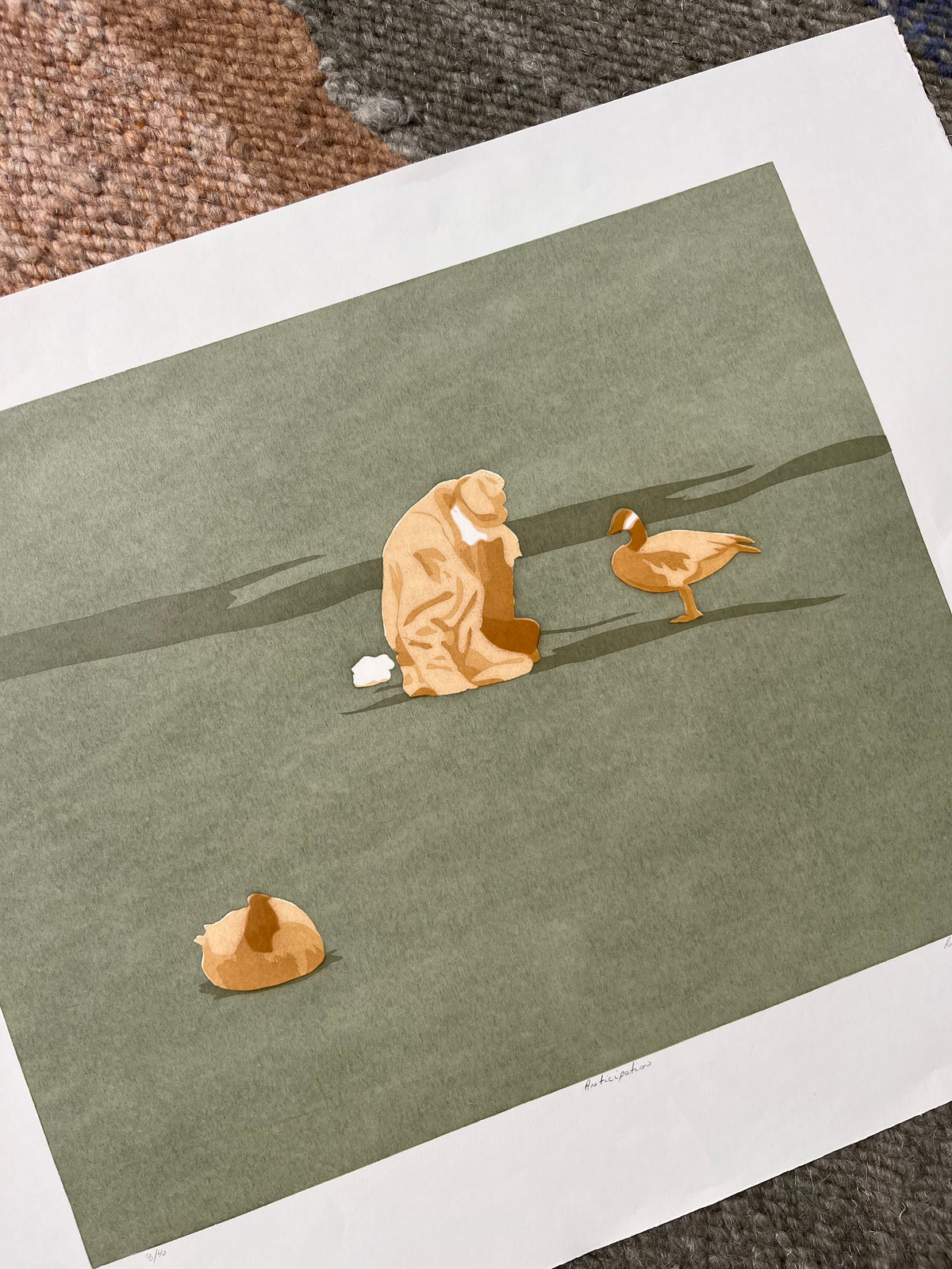 “Anticipation” by Rebecca Dawson - Silk Screen print
