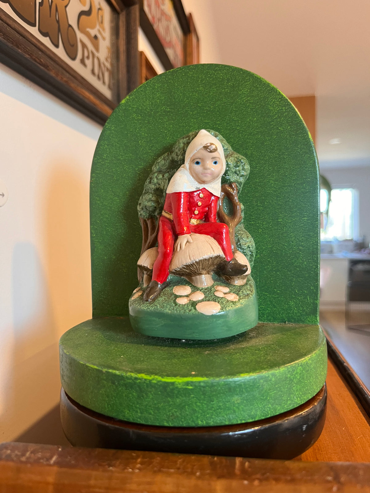 Vintage Pixie Boys Sliding Book Ends