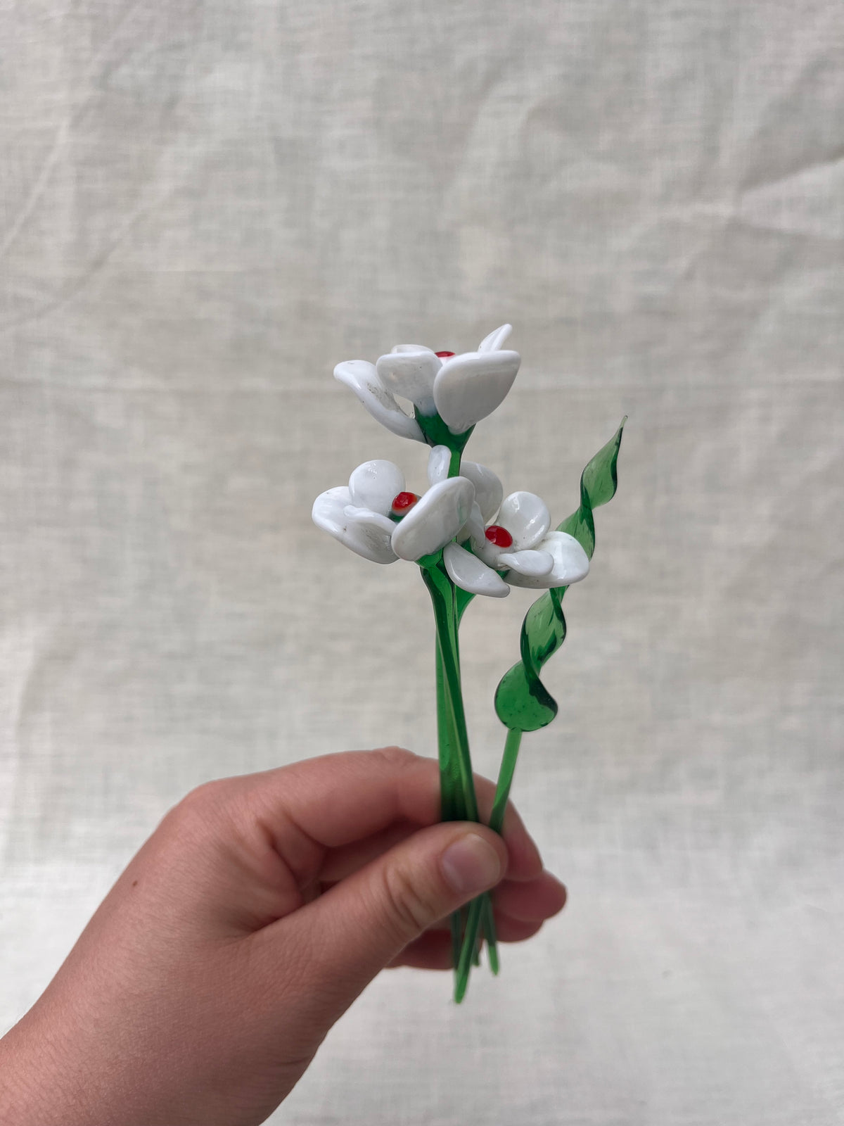 Art glass flower stems
