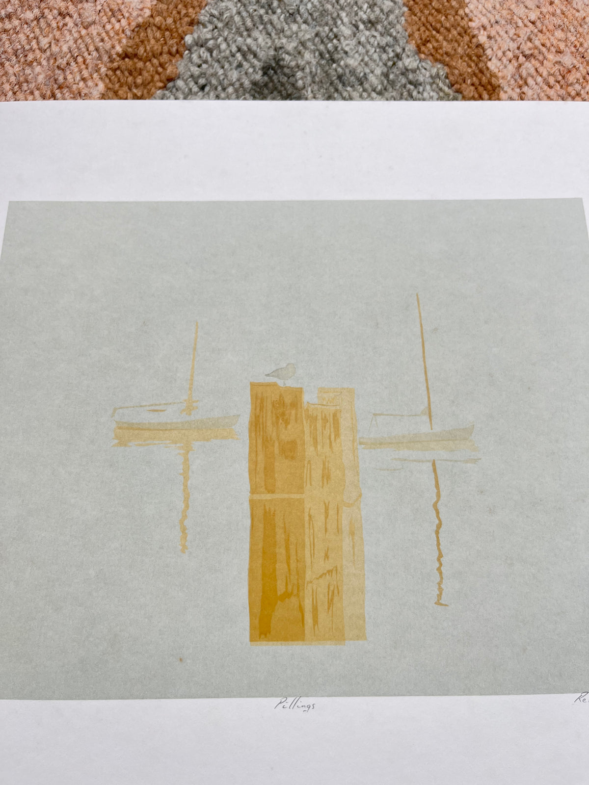 “Pillings” by Rebecca Dawson silk screen print
