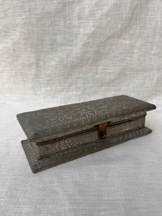 Embossed jewellery box