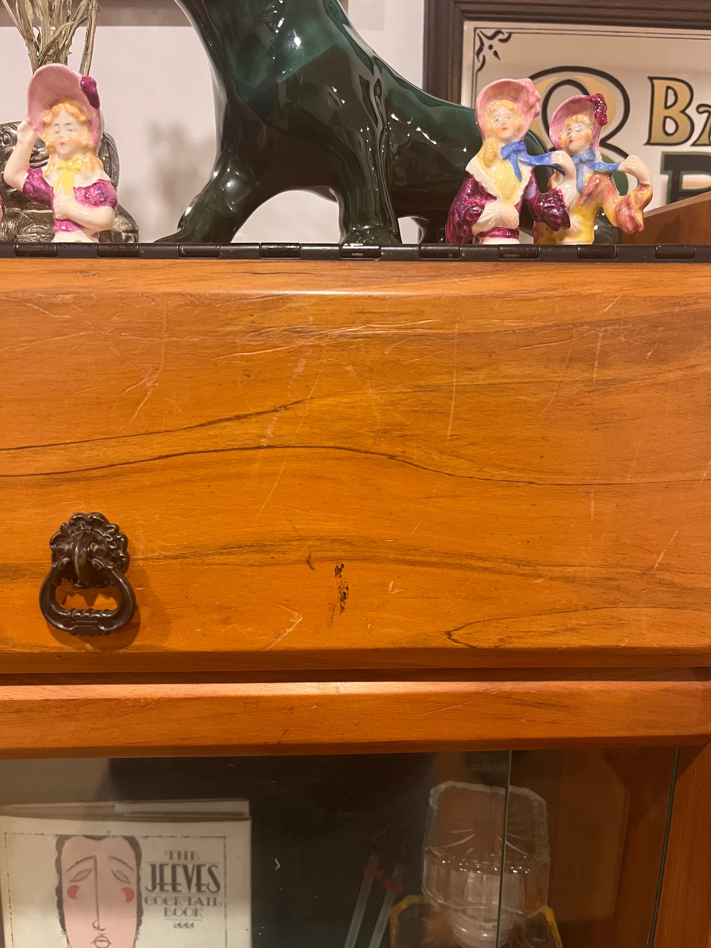 Vintage mini bar cabinet
