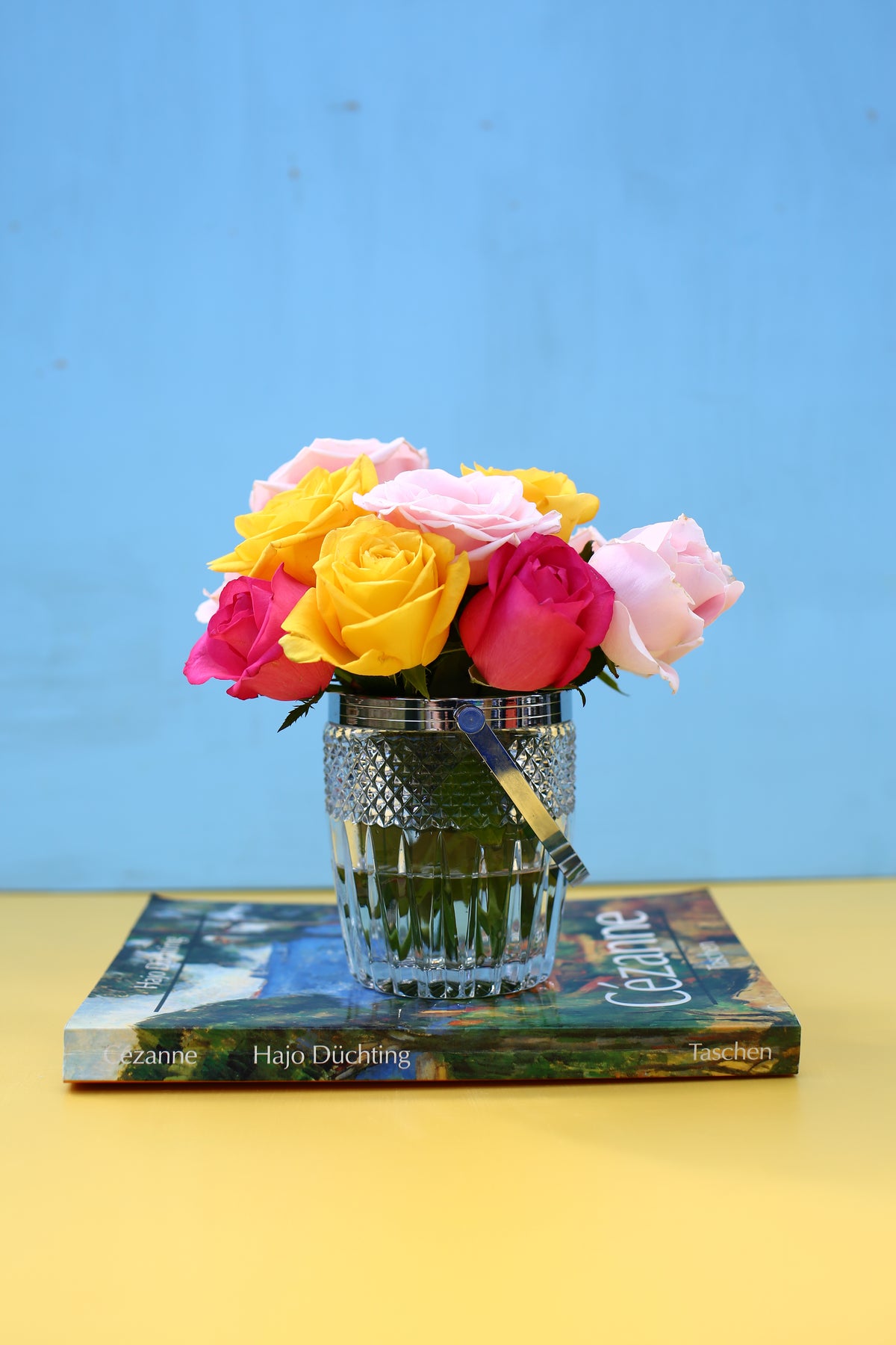 Glass champagne bucket