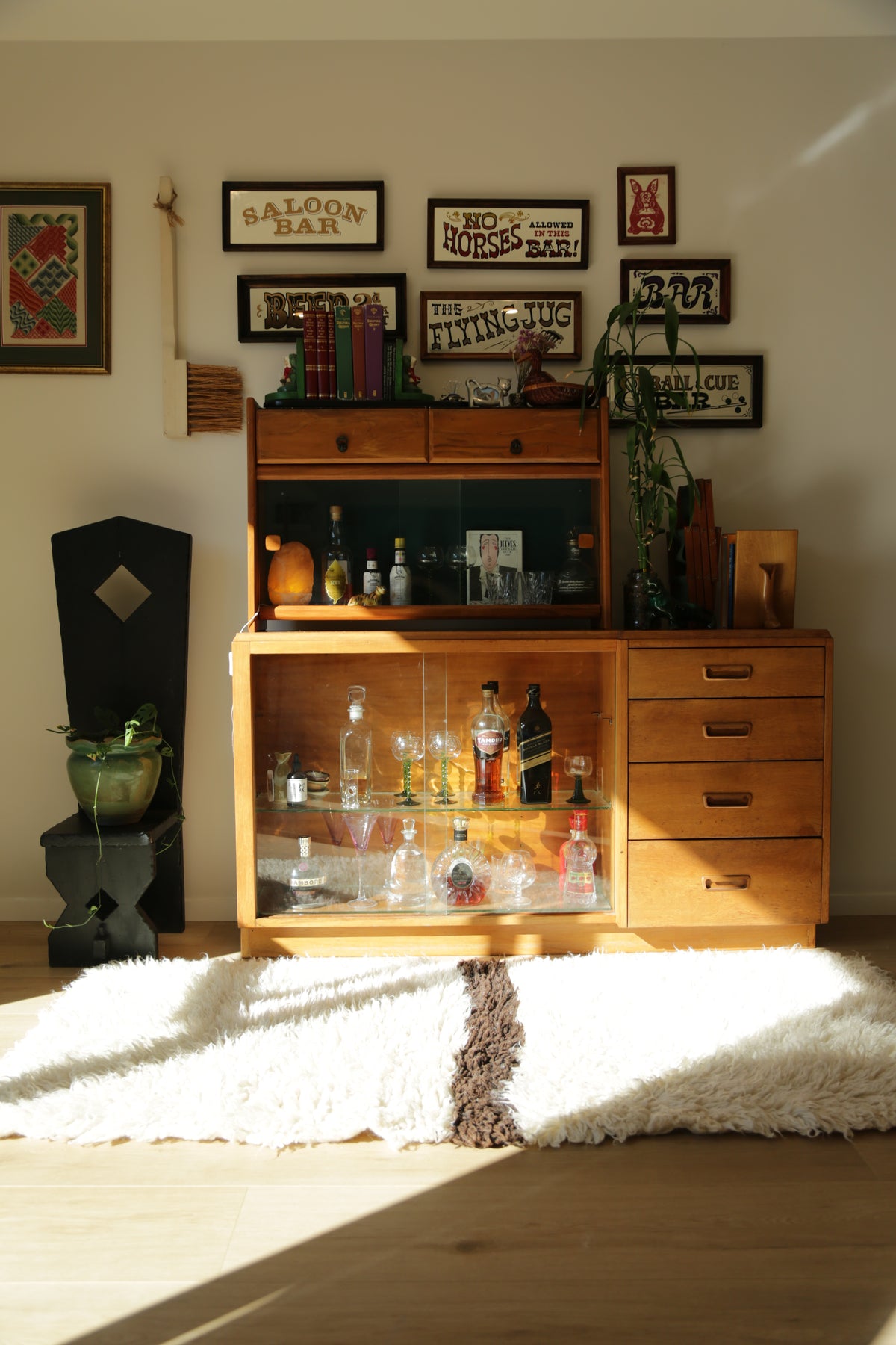 Vintage mini bar cabinet