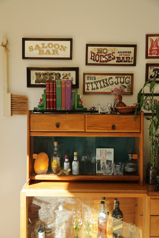 Vintage mini bar cabinet