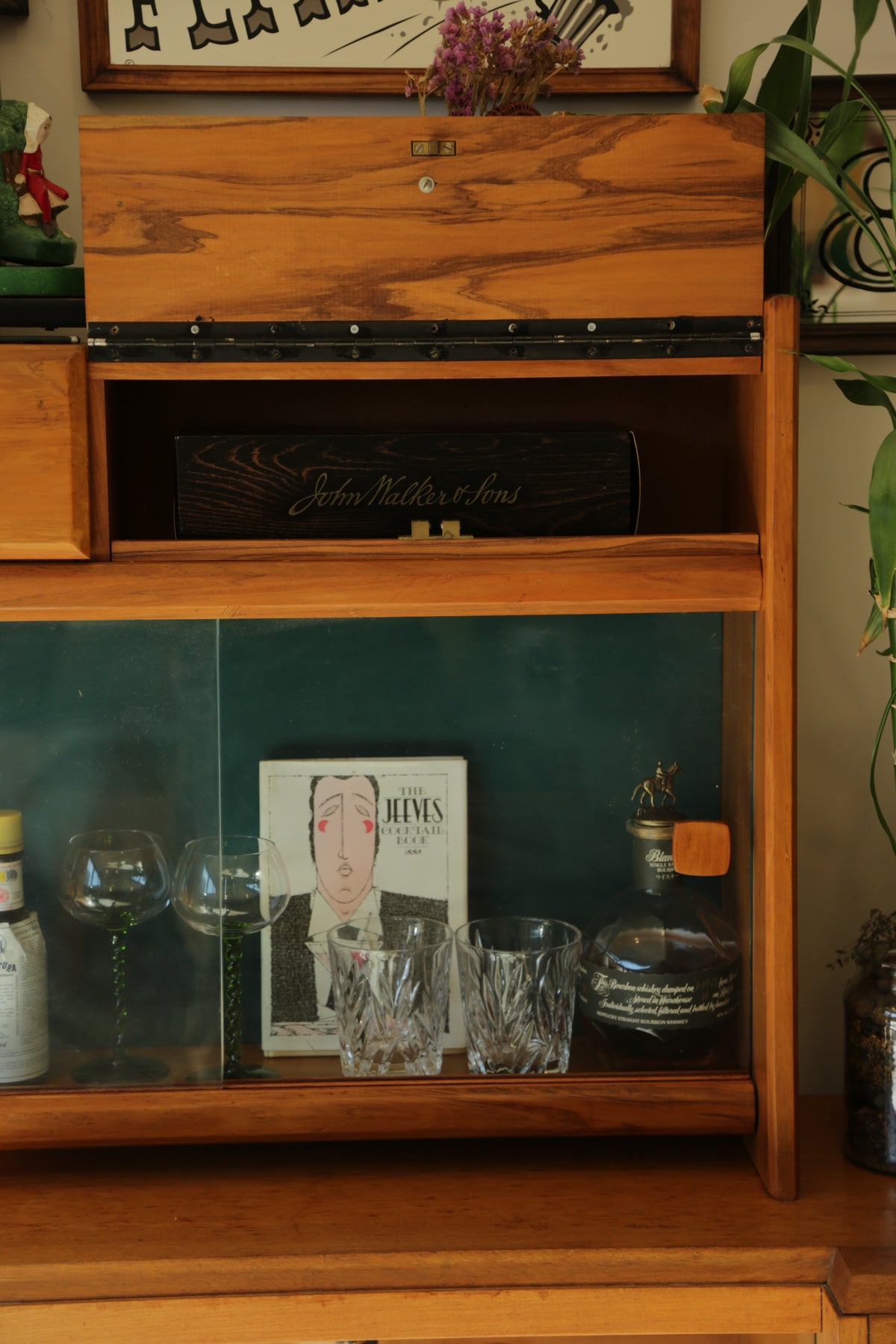 Vintage mini bar cabinet