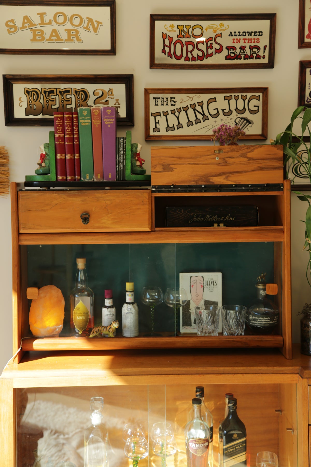 Vintage mini bar cabinet