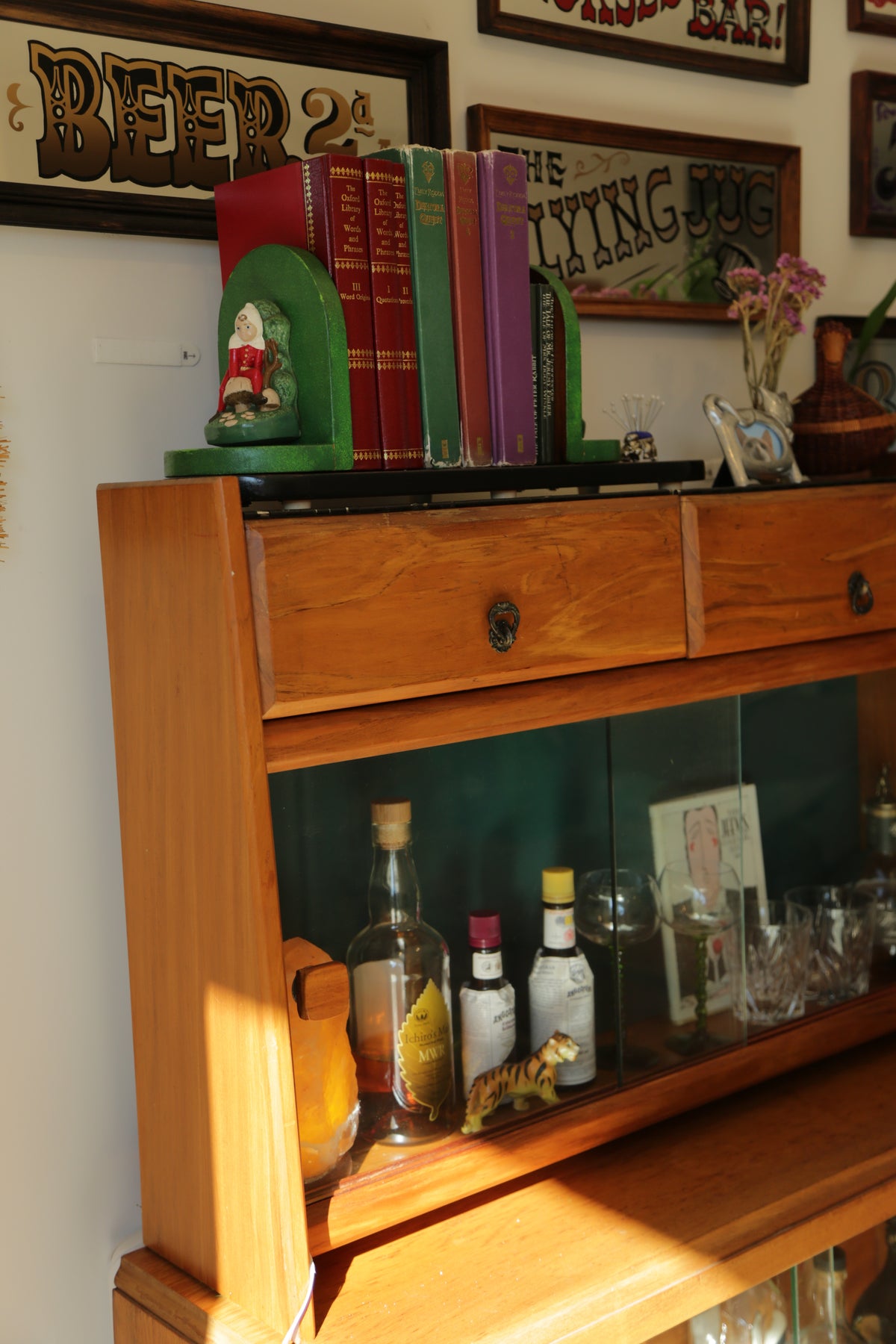 Vintage mini bar cabinet