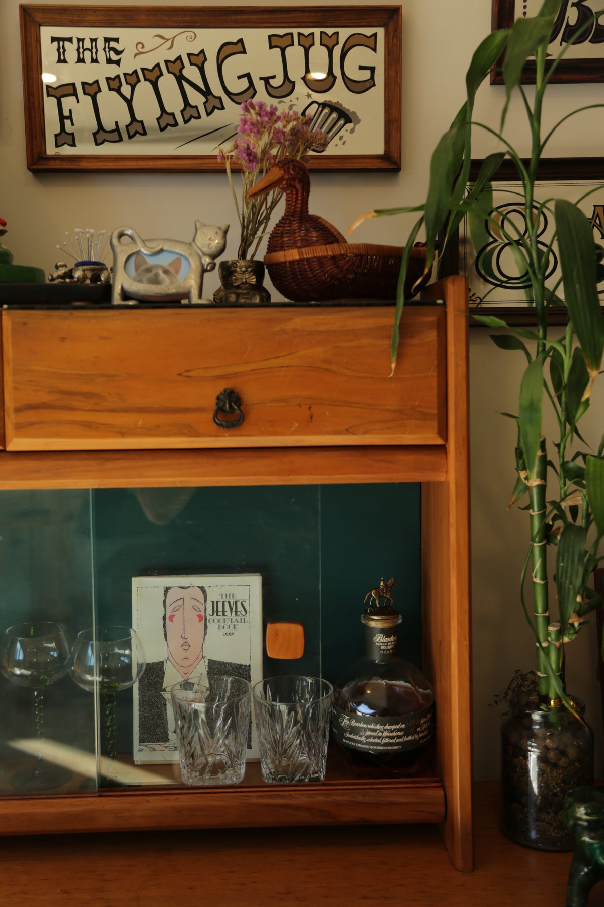 Vintage mini bar cabinet