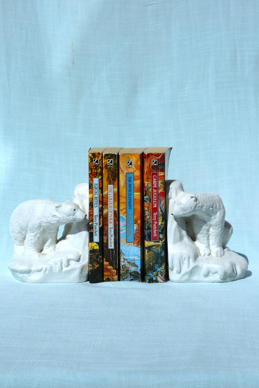 Polar bear book ends