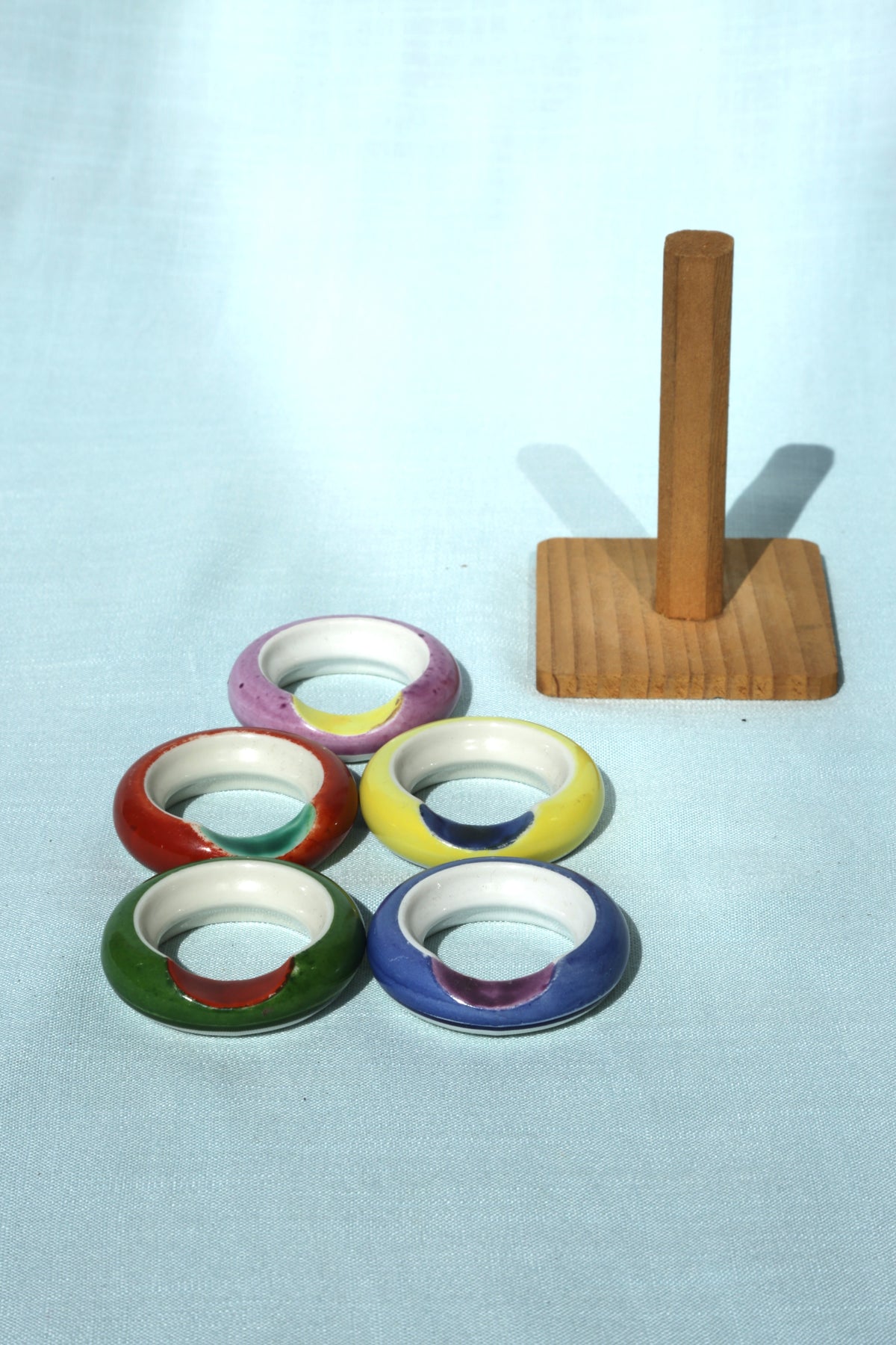 Napkin ring on a stand