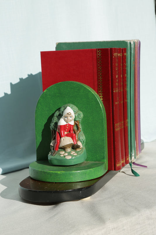 Vintage Pixie Boys Sliding Book Ends