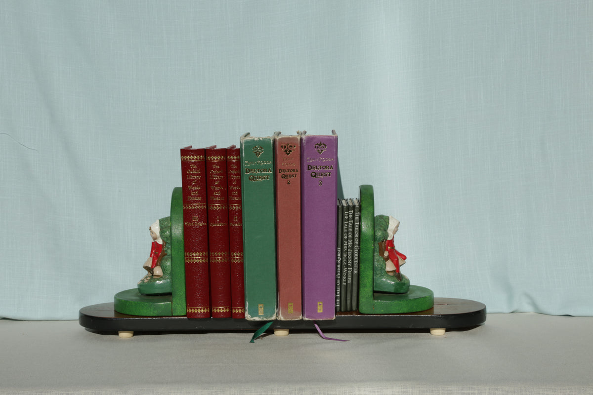 Vintage Pixie Boys Sliding Book Ends
