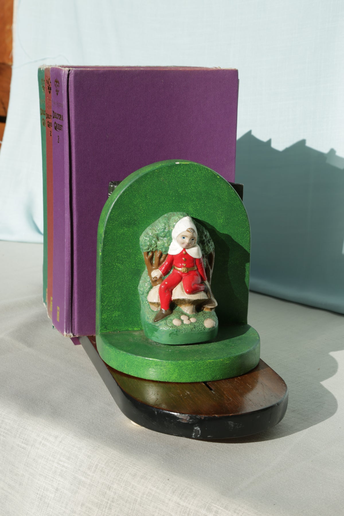 Vintage Pixie Boys Sliding Book Ends